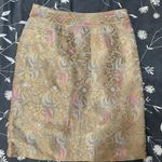 Elevenses Gold Embossed Skirt Photo 0
