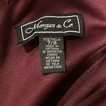 Morgan & Co  Burgundy off the shoulder Gown Photo 8