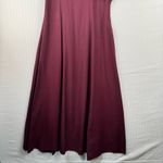 Jody California Maroon Velvet Maxi Dress Holiday Vintage Size 9 USA Made Red Photo 5