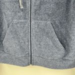 Roots  Athletics blue gray soft full zip hooded sweatshirt pockets size large Photo 2