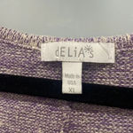 Delia's deLiA*S Women's Y2k Short Sleeve Oversize Crop Top Short Sleeve Loose Shirt XL Photo 1