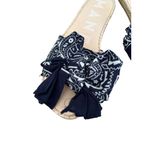 MANEBI Blue Bandana Print Slide Sandals Size 10 Photo 5