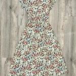 Sason White Floral Cap Short Sleeve Ruffle A Photo 8