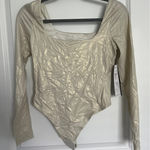 Lululemon Wundermost Ultra-Soft Nulu Square-Neck LS Bodysuit *Shine - Size Med Photo 0