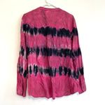 Rock & Republic NEW NWT Criss Cross Surplice Top Berry Magenta Pink Long Sleeve Photo 9