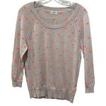 Madewell Wallace Neon Polka Dot Sweater Tan Orange Size XS Photo 0
