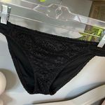 Bikini Bottoms Black Crochet Lace Swimsuit Womens Small New Mossimo Photo 0