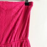 Lulus Sunlight Special Red Embroidered Strapless Jumpsuit, 100% Cotton, Size XS Photo 5