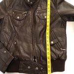 Sundance Brown  100% Lamb skin Genuine Leather bomber biker moto biker jacket retro cargo pockets streetwear  Measurement in pics Photo 7