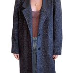 HUNTERS RUN wool coat with leather trim, size 6 Black Photo 14