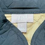 J. Jill Black Quilted Button Down Puffer Vest | Woman’s U.S. Small Photo 5