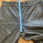 ZARA Genuine Leather Bermuda shorts Wide leg Culottes Pants Cropped Khaki Sz L Photo 8