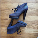 Bottega Veneta ‎ Women's Lace Up Leather Ankle Booties Sz Eu 39 8.5 Plaform Heels Photo 5