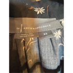 Anthropologie Tiered Babydoll Blouse Black Floral Sz XS Photo 5