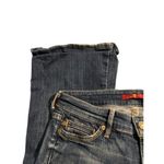 7 For All Mankind Jiselle Flare Jeans Mid Rise Blue Light Distressing Size 26 Photo 1