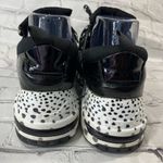 Steve Madden Cliff Chunky Wedge Sneakers Black/White-8.5M Photo 4