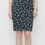 Ann Taylor  Blue and White Summer Floral Eyelet Skirt New Photo 1