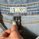 REWASH  Denim Light Wash Distressed Maxi Skirt Size 28 Photo 2