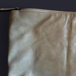 Free People Vegan Leather Large Zip Clutch Bag - -Soft, Gray Taupe Photo 1