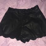 Mink pink leather high waisted shorts Photo 0