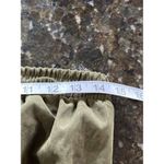 Womens Olive Green Drawstring Tube Dress Size S Cargo Pockets Back Slit Grunge Photo 5