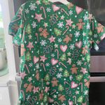 Butter Soft  Holiday Pattern Scrub Top Photo 1