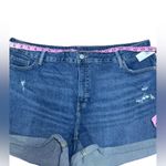 Old Navy Curvy OG Straight NWT Denim Short Plus Stretch Sold Out Style Size 22 Photo 4