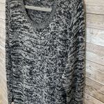 Bobbie Brooks Womens 1X Dress Sweater Black Grey Stretch Knee Length Long Sleeve Gray Photo 4