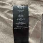 Maje Bassung Belted Leather Motorcycle Jacket Gray Photo 12