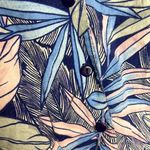 Vintage Cristina Tropical Floral Vest Top Collared Button Top Size M Photo 5