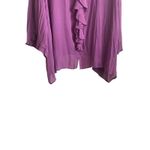 Maggie Barnes  Women Ruffle Top 26/28 Purple Lagenlook‎ Career Workwear Dressy Photo 7