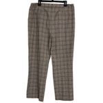 Maison d’Amélie Paris Plaid Pants Brown Beige Stretch Trousers Women's Size 14 Photo 4