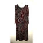 Sundance  Velvet La Donna Maxi Dress Boho Long Sleeve Printed Artsy Style Sz 4 Photo 1