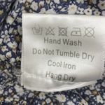 O.P.T. Cara Smocked Tiered Midi Dress Blue White Floral Small Cottagecore Boho Photo 12