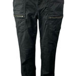 Joie  Women's Black High Waisted Utility Slim Straight Leg Denim Jeans Size 31 Photo 0