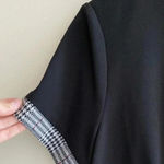 Tommy Hilfiger Black Zippered Short Sleeve Crew Neck Mini Evening Sheath Dress Photo 8