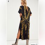 Free People Black and Tan Tie-Dye Dress L Photo 1