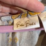 Bobbie Brooks Blue Garden Print Midi Shift Dress Womens L Linen Flower Vintage Size L Photo 5