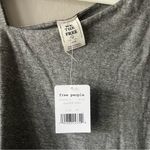 Free People Heather Grey Saratoga Oversized Off the Shoulder Top Size XS NWT Photo 3