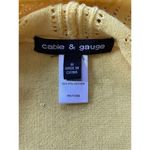 Cable & Gauge “” open front yellow cardigan Photo 3