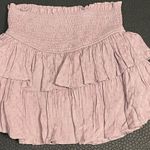 MIOU MUSE Smocked Ruffle Tiered Mini Skirt Lavender Purple Size M Size M Photo 0