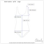 one piece swimsuit color blocked stripe ribbed blue white neon green 1990s Size L Photo 10