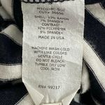 Moa Moa  Faux Suede Accent Striped Top Shirt Size Small S Womens Photo 3