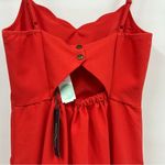 Market & Spruce NWT  S orange red coral dress spaghetti straps open back pockets Photo 5