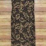 Studio I Vintage 90’s Y2K Black Brown All Over Leaf Print Maxi Dress Women’s 14P Photo 0