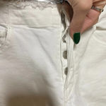 3x1 W4 Shelter Slim Jeans Raw Edge Split Hem Button Fly White Denim Size 29 Photo 3