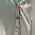 Lilly Pulitzer  100% Silk Elsa Poolside Blue Shirt Photo 8