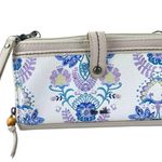 The Sak NEW  Iris Ivory Blue Crossbody Purse Smartphone Wallet Clutch Wristlet Photo 0