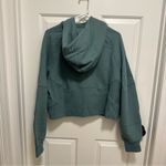 Lululemon  Scuba Oversized 1/2 Zip Hoodie Tidewater Teal Size M/L Photo 2