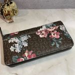 Guess Women's Wallet Vegan Leather Floral Print Zip-Around Wallet Multicolor Photo 10